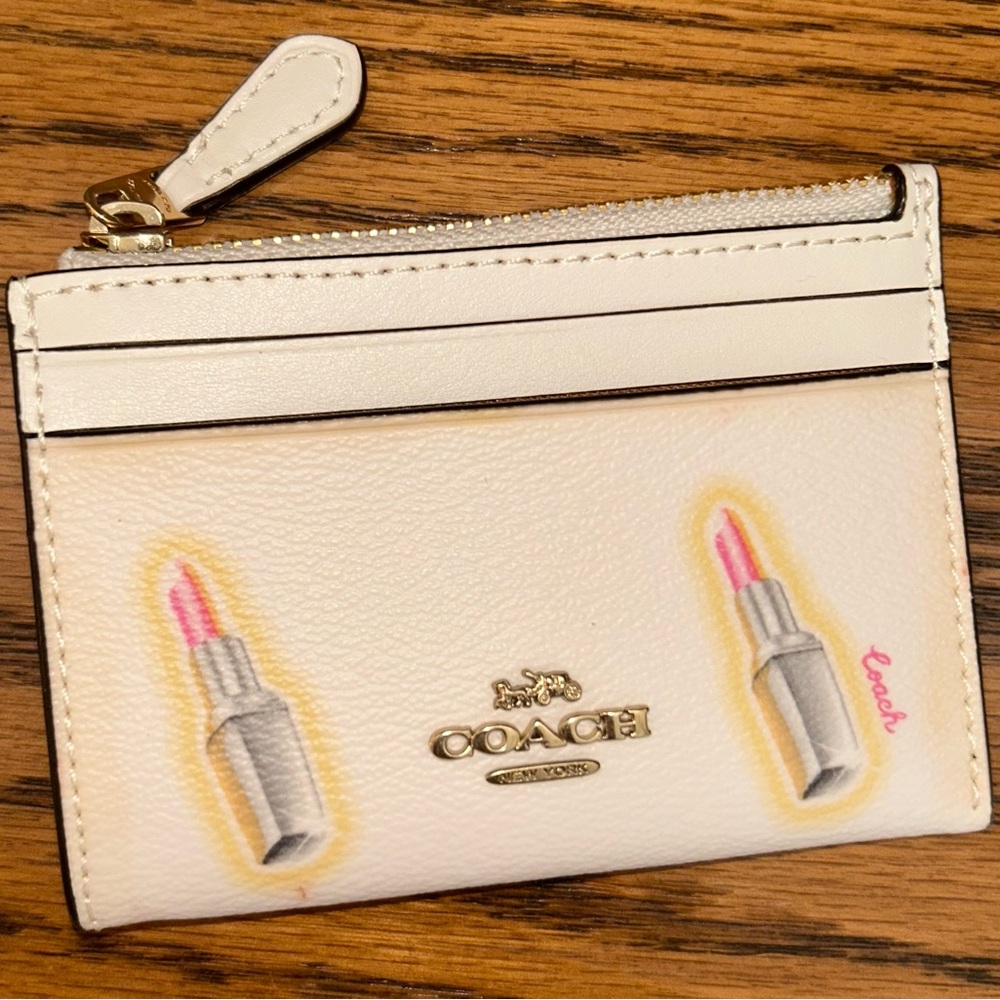 Coach | Bags | Coach Lipstick Print Small Wallet | Poshmark
